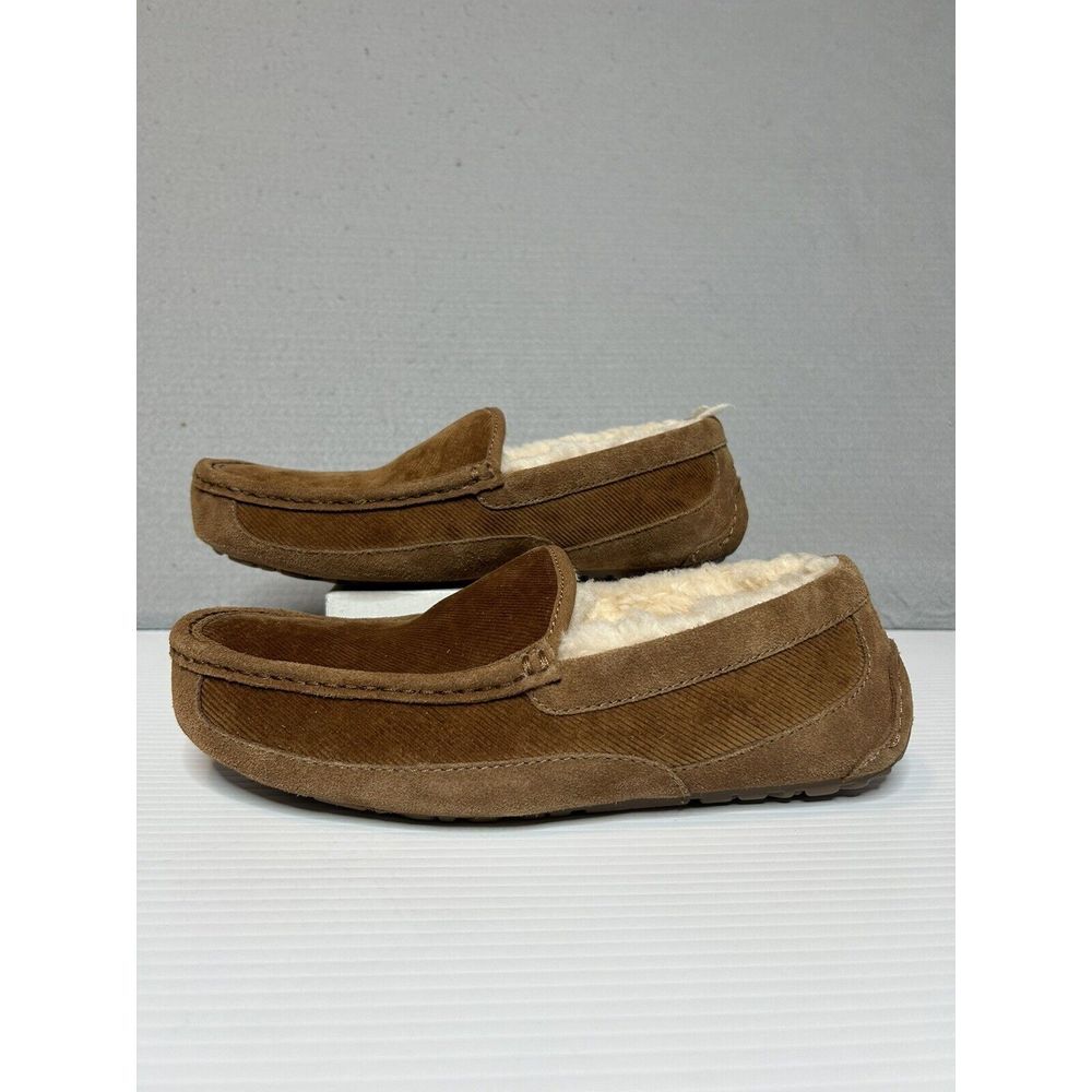 New Ugg Ascot Corduroy II Driver Slipper Chestnut Size 9 US/ 42 EU‎ S/N 1125932